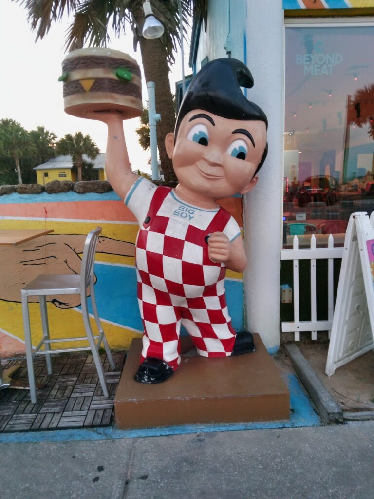 big boy statue at Flagler beach