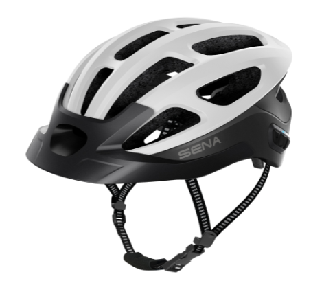 Sena R1 EVO Helmet - Black and Grey Smart E Bike Helmet