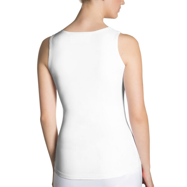 SUBLIMATION CUT & SEW TANK TOP WHITE Back