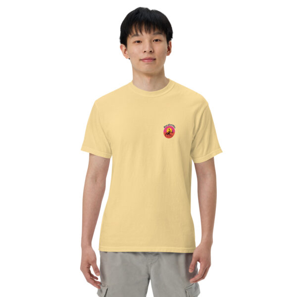 Sun and Fun E Bike Rentals Mens Garment Dyed t-shirt Butter front
