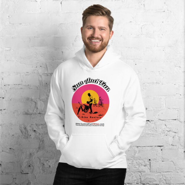 Sun and Fun Unisex Heavy Blend Hoodie White Front for Boys